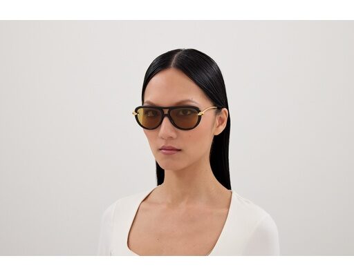 Bottega Veneta BV1418S 001 black gold yellow