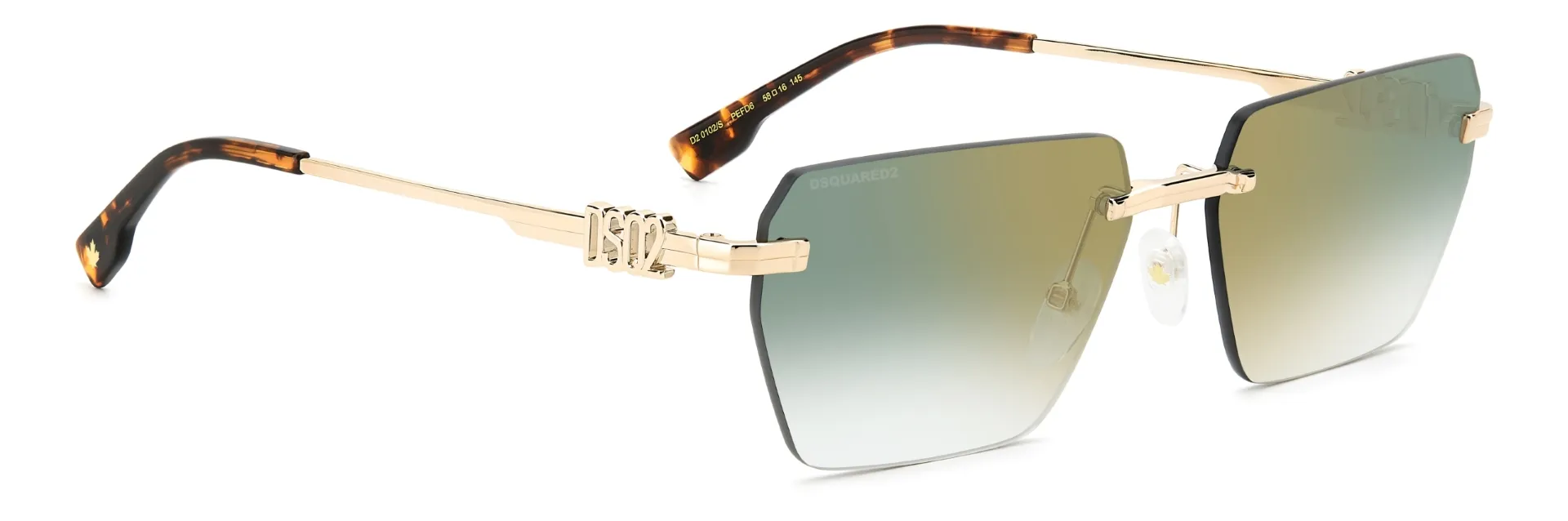 Dsquared2 D2 0102/s PEF/D6 GOLD GREEN - immagine 3