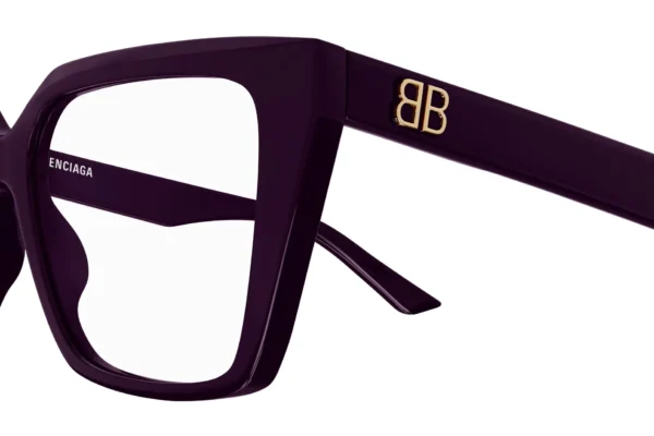 Balenciaga BB0130O 009 violet violet transpa