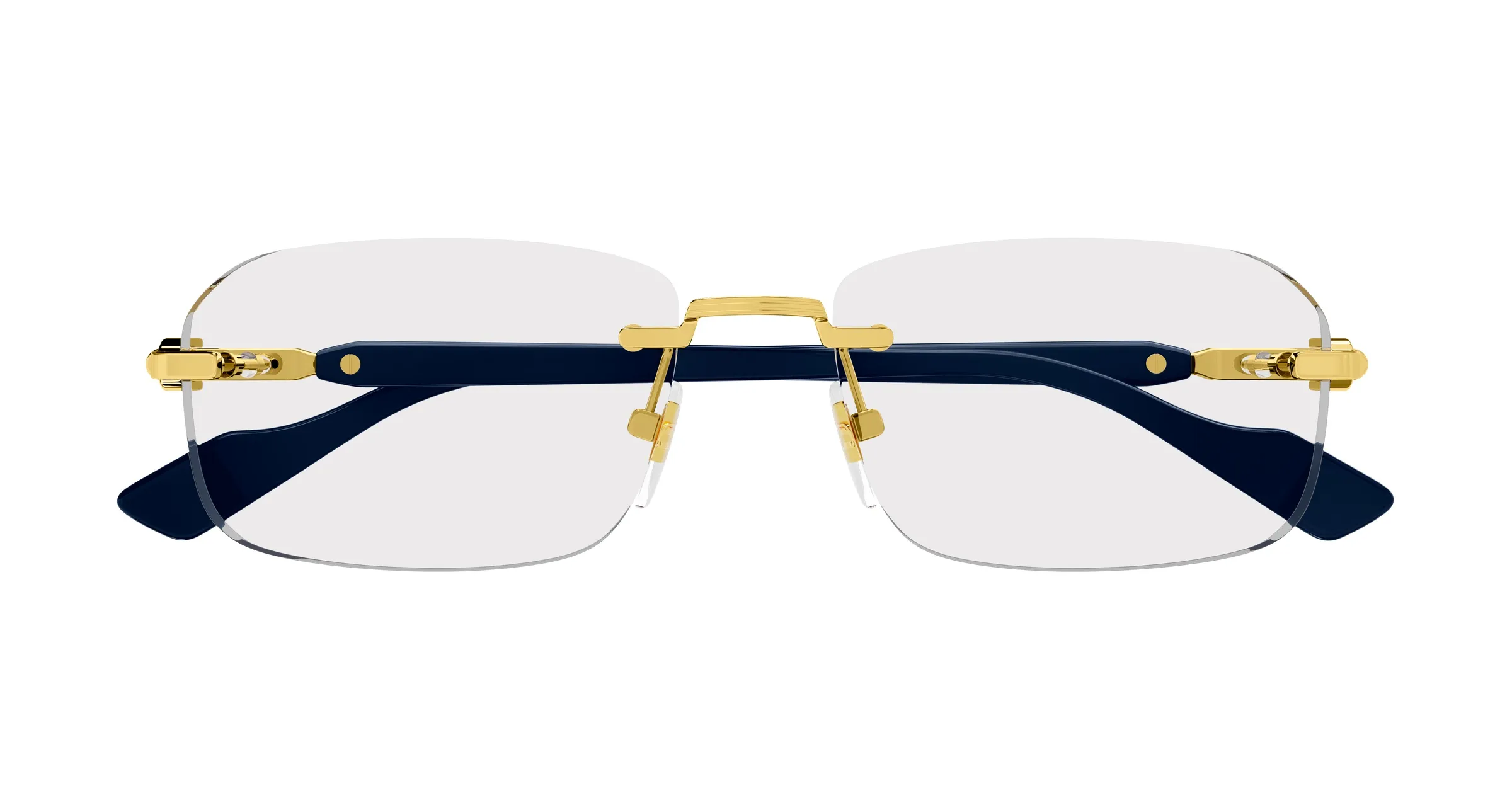 Gucci GG1221O 004 gold blue transparent