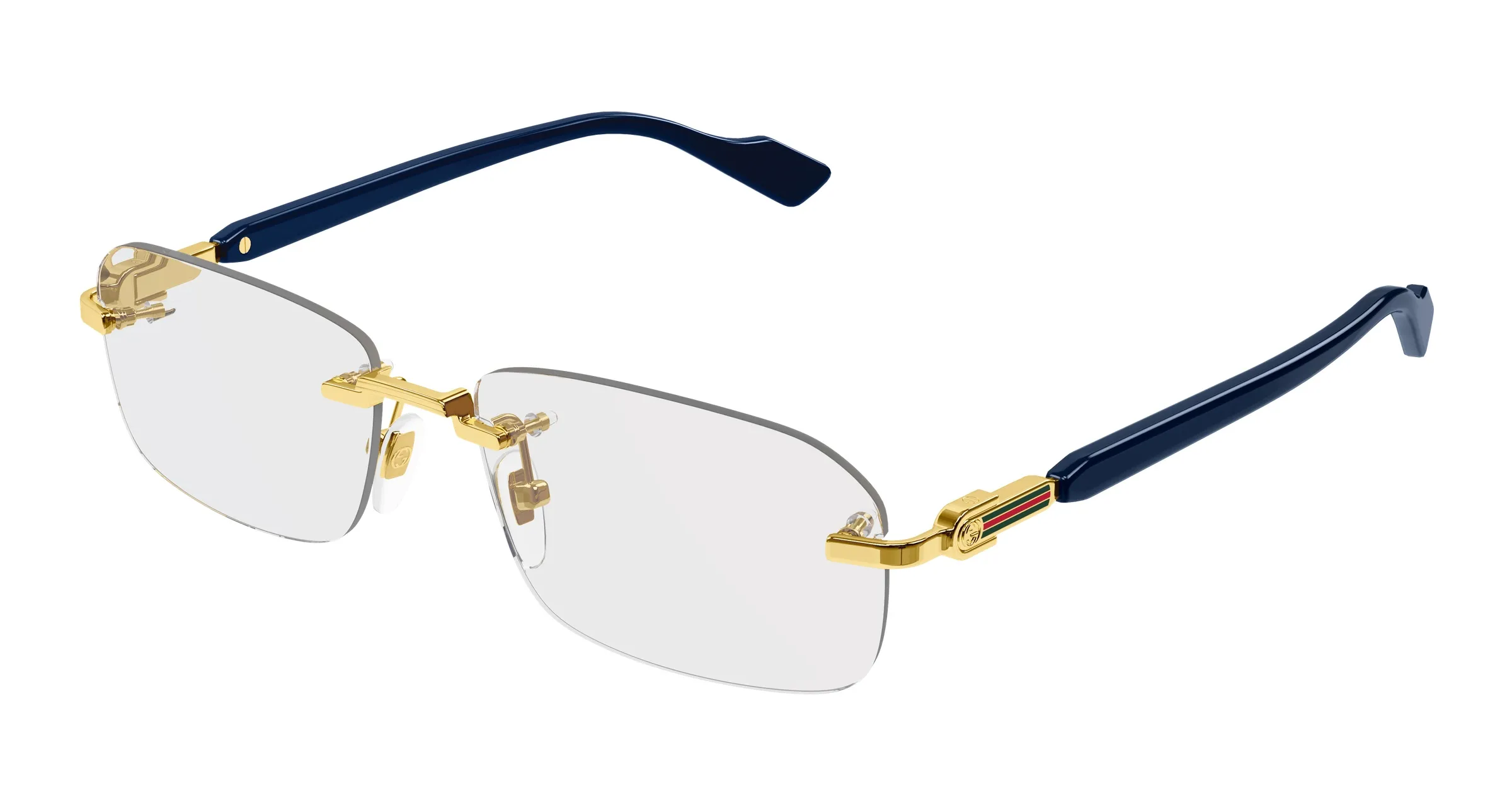 Gucci GG1221O 004 gold blue transparent - immagine 2