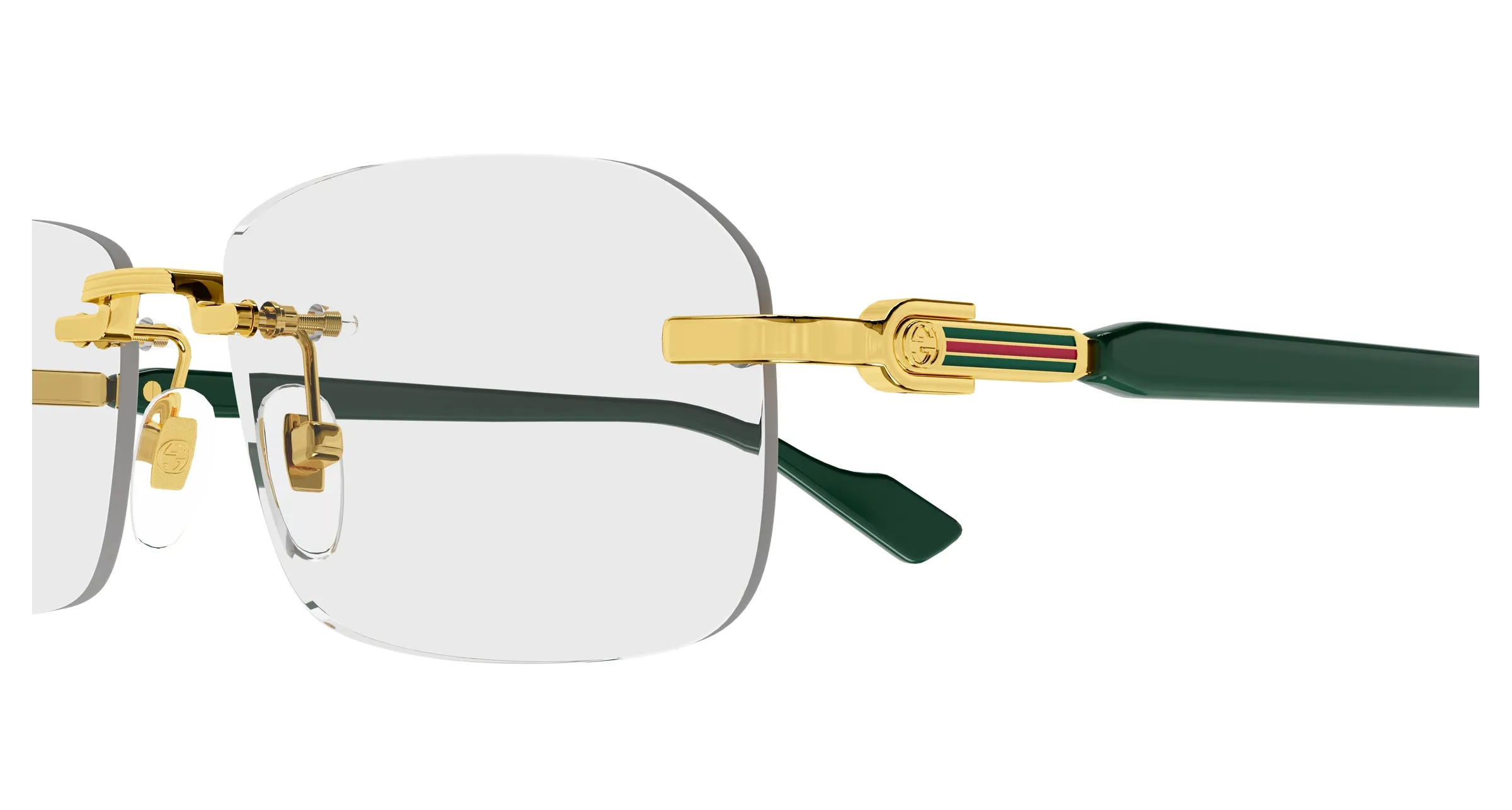Gucci GG1221O 005 gold green transparen - immagine 2