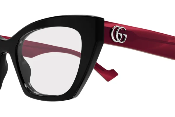 Gucci GG1334O 004 black red transparent