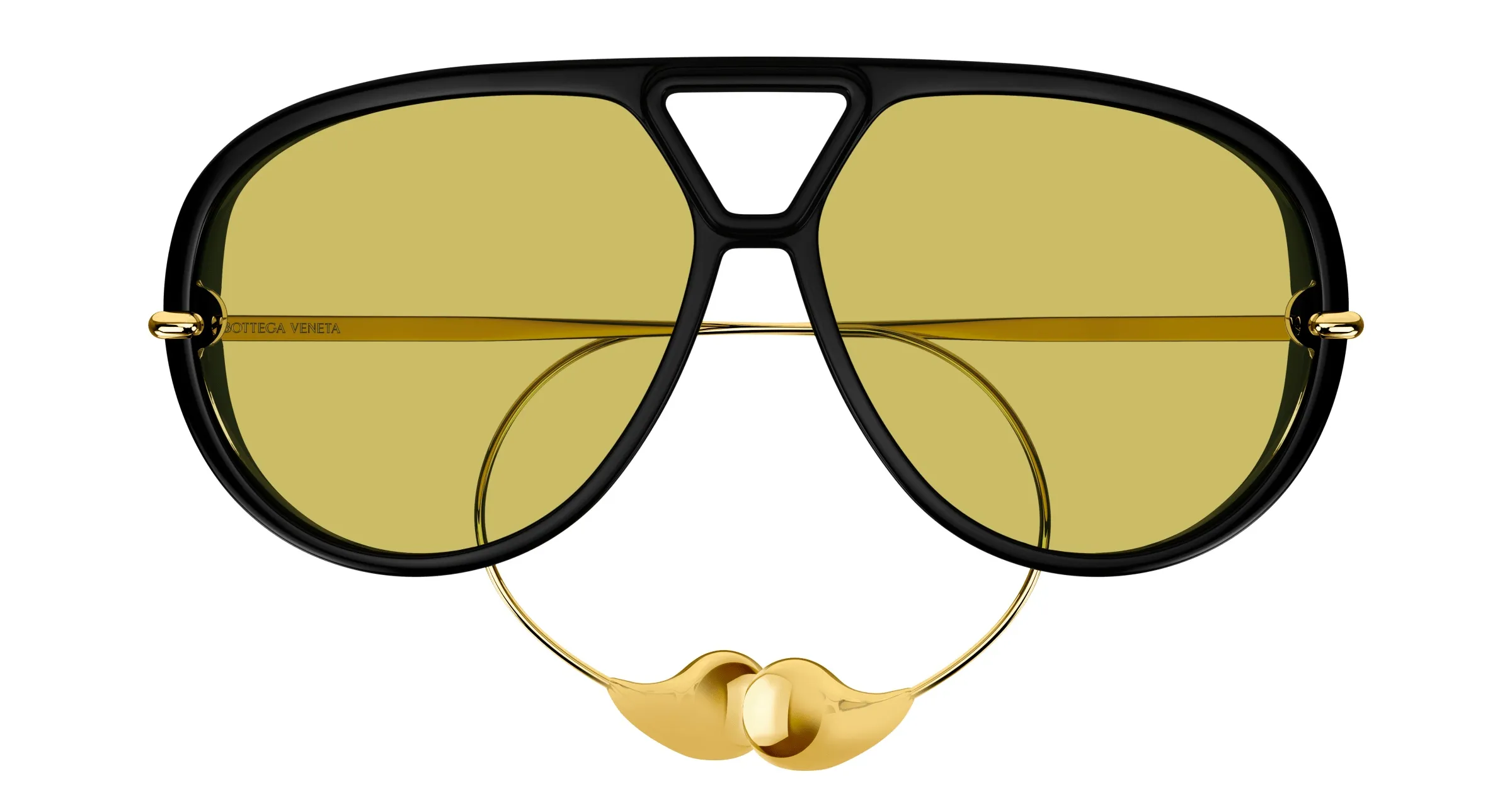 Bottega Veneta BV1273S 003 black gold yellow
