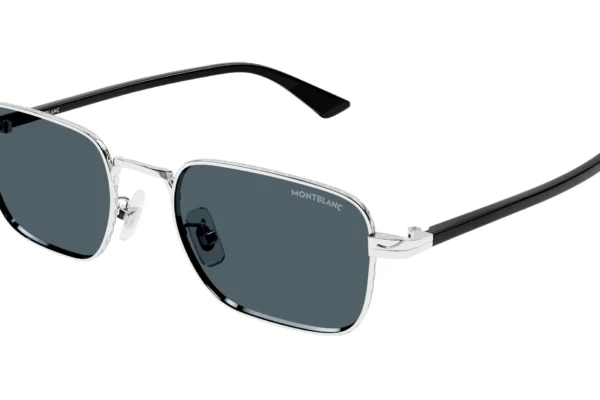 Montblanc MB0339S 003 silver black blue