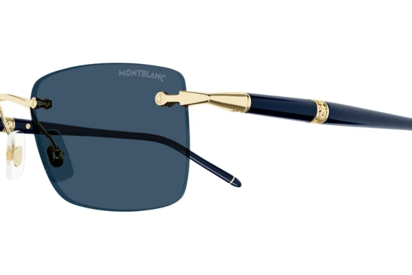 Montblanc MB0344S 003 gold blue blue