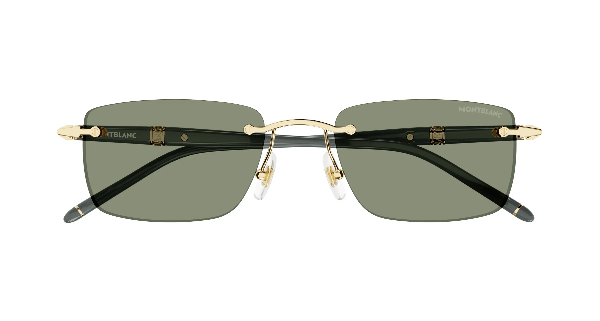 Montblanc MB0344S 005 gold grey green