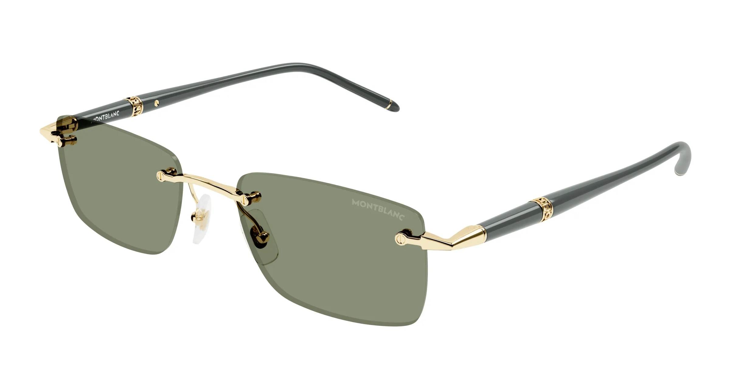 Montblanc MB0344S 005 gold grey green - immagine 2
