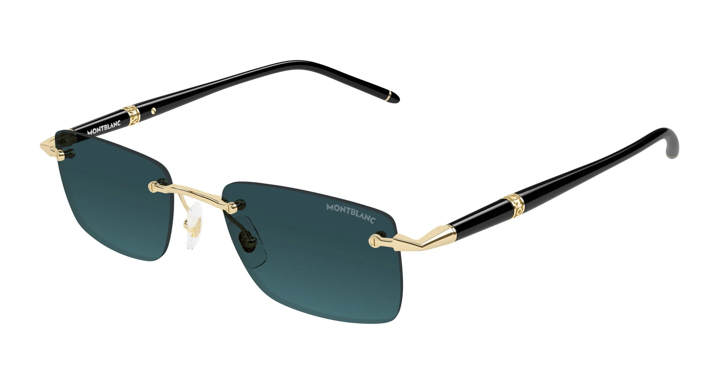 Montblanc MB0344S 008 gold black grey - immagine 2