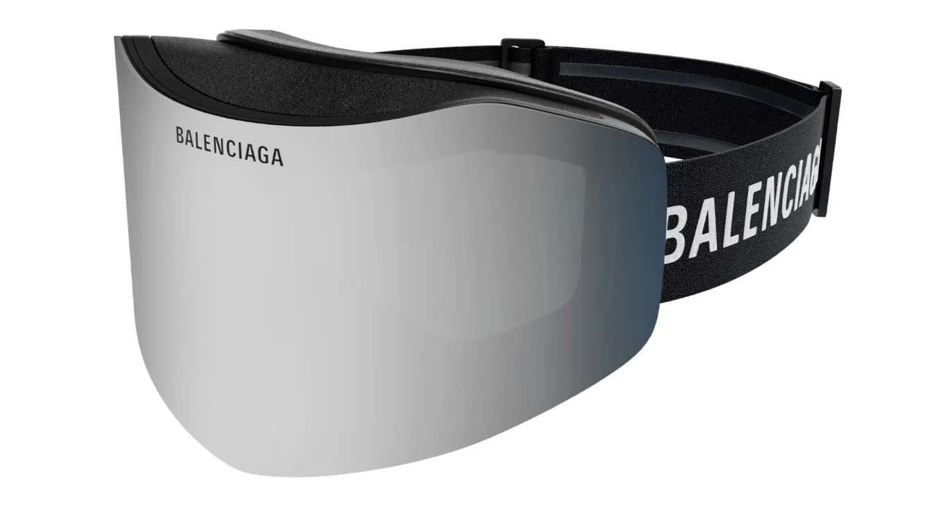 Balenciaga BB0379S 002 black black silver - immagine 2