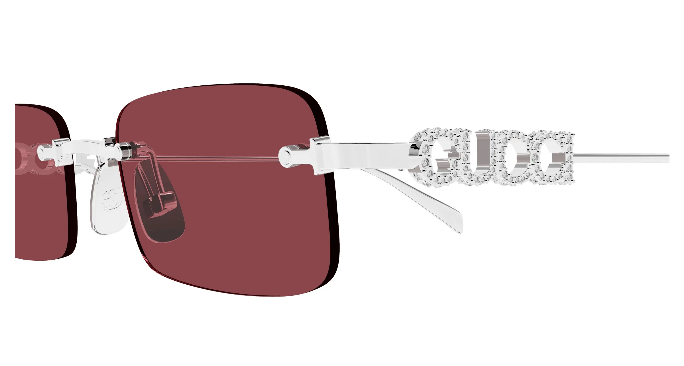 Gucci GG1808S 004 silver silver red - immagine 2