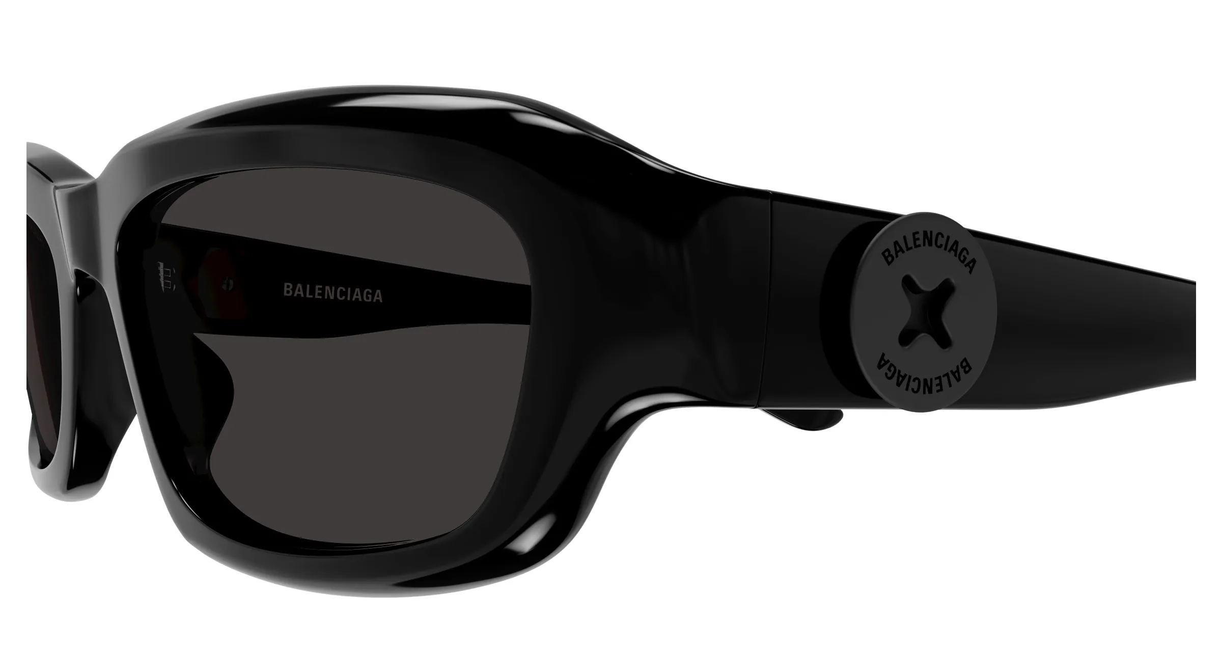 Balenciaga BB0409S 001 black black grey - immagine 2