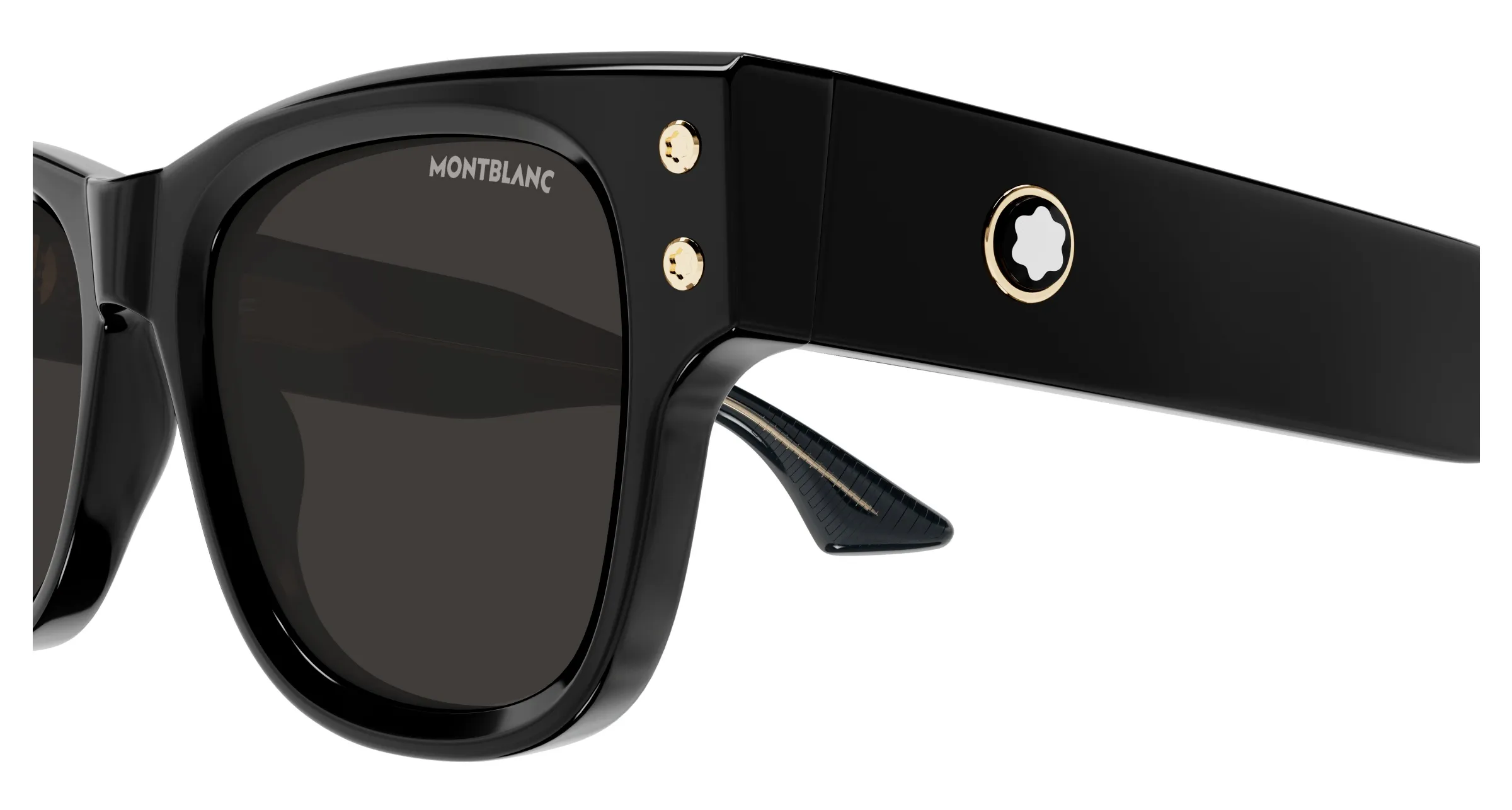 Montblanc MB0381S 001 black black grey - immagine 2