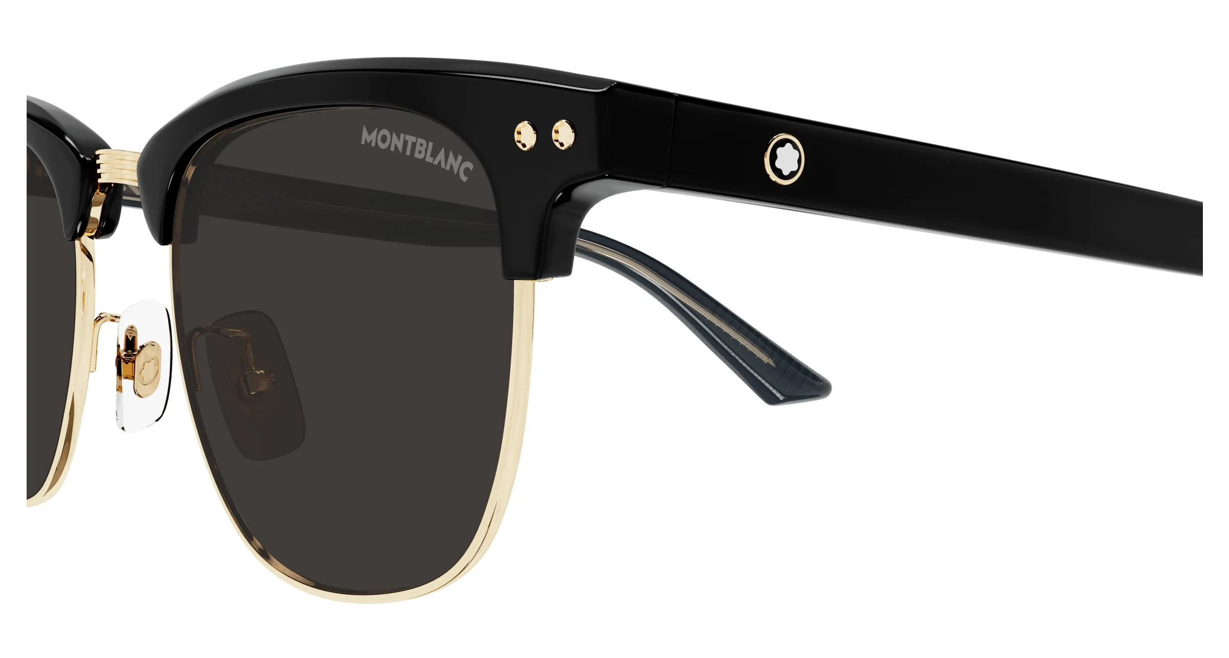 Montblanc MB0382S 001 black black grey - immagine 2