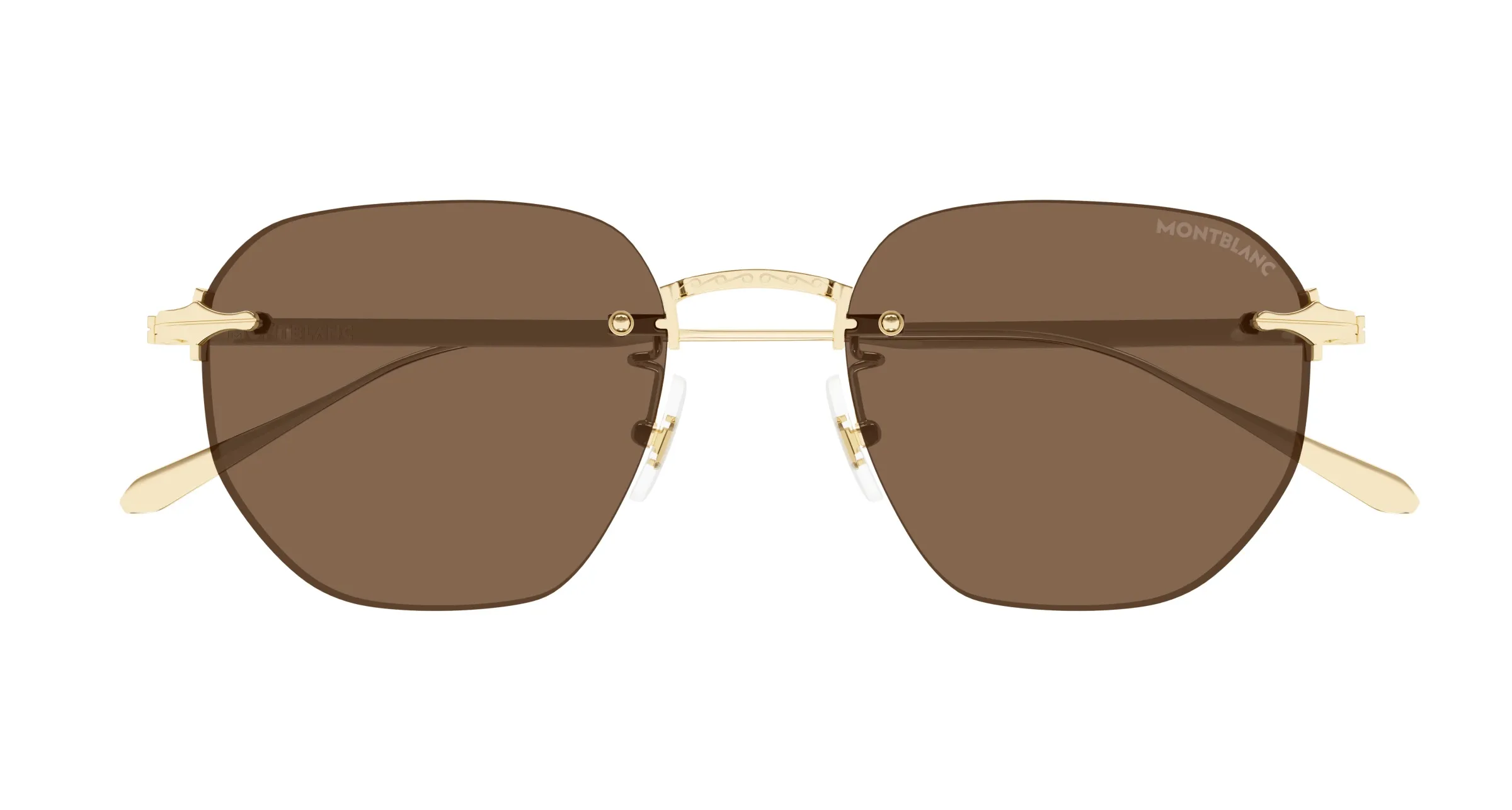 Montblanc MB0405S 002 gold gold brown