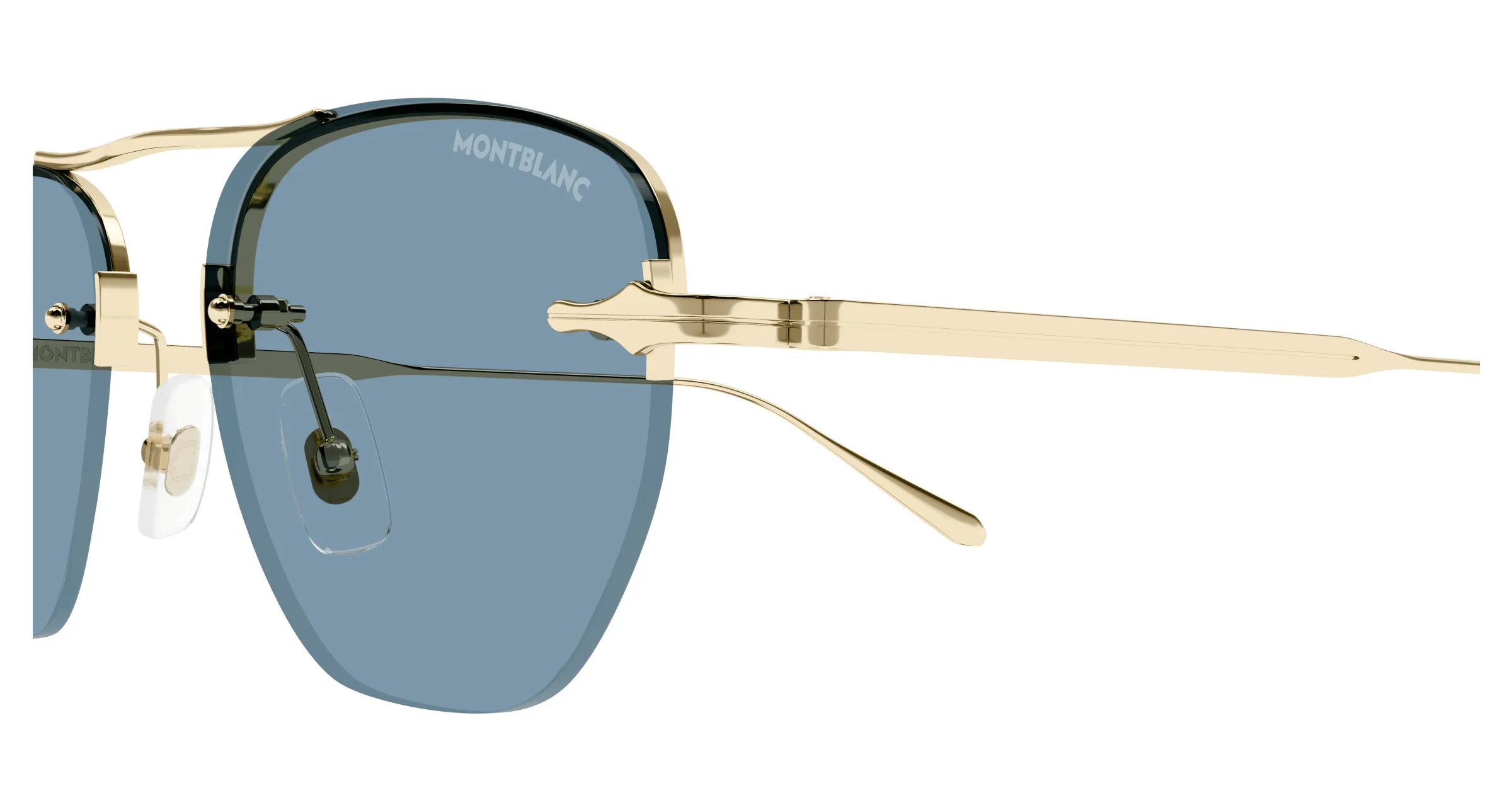 Montblanc MB0404S 004 gold gold blue - immagine 2