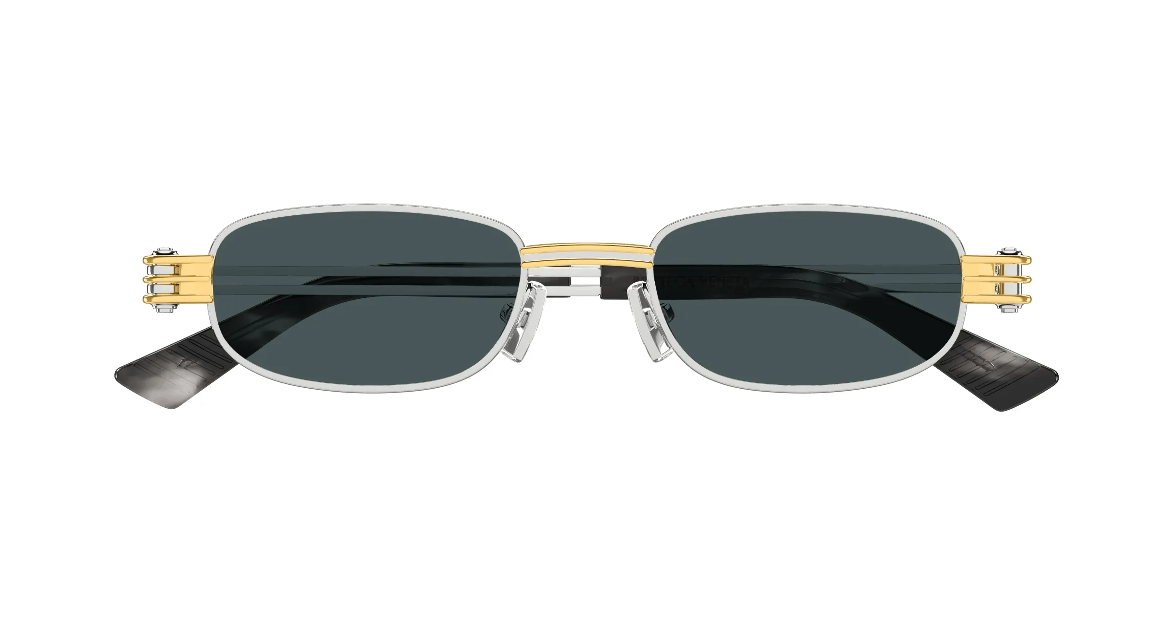 Bottega Veneta BV1381S 003 silver silver blue
