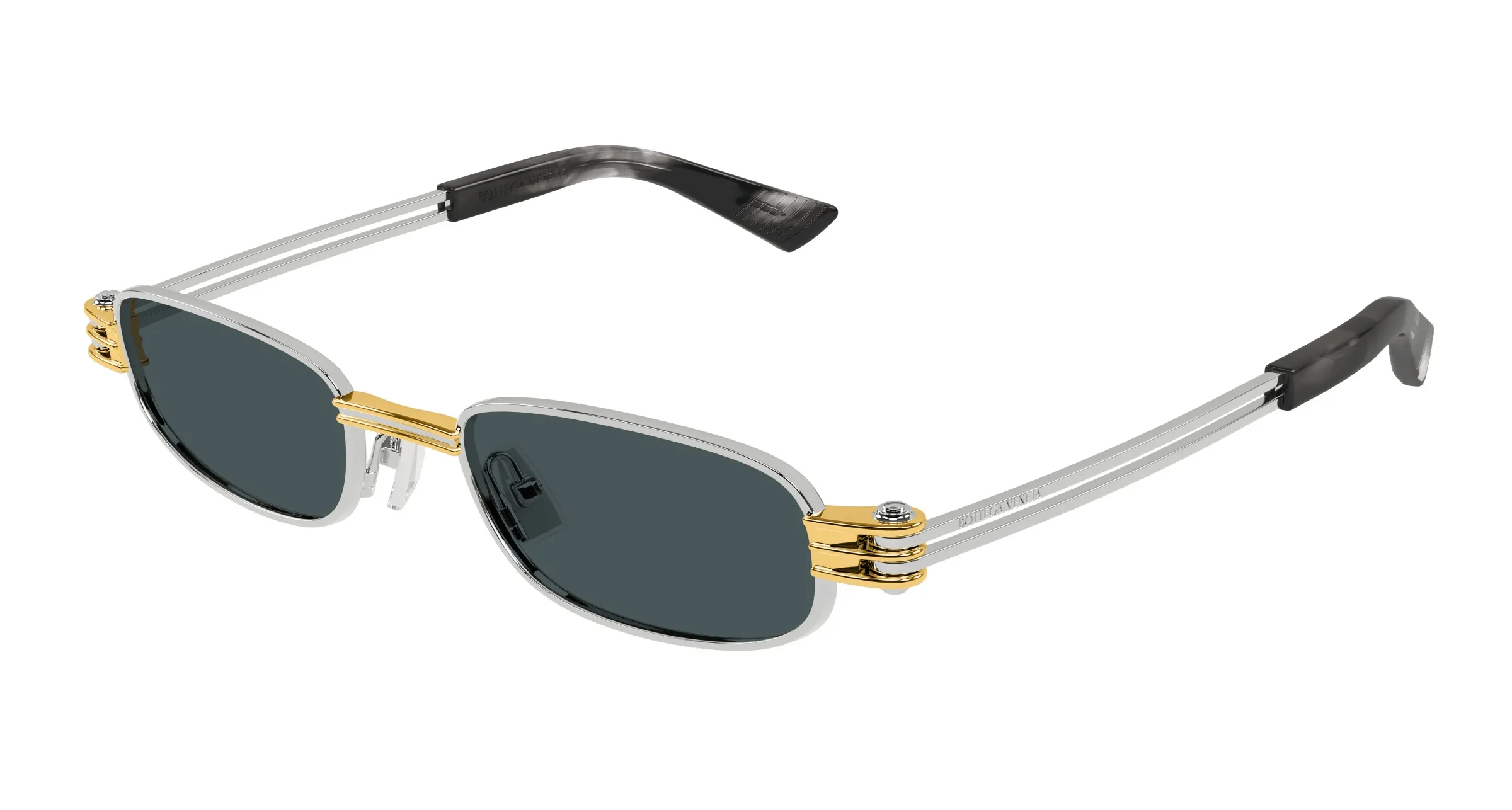Bottega Veneta BV1381S 003 silver silver blue - immagine 2