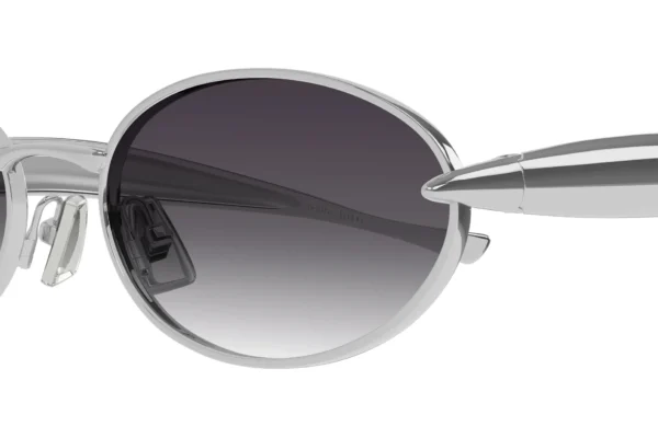 Bottega Veneta BV1386S 003 silver silver grey