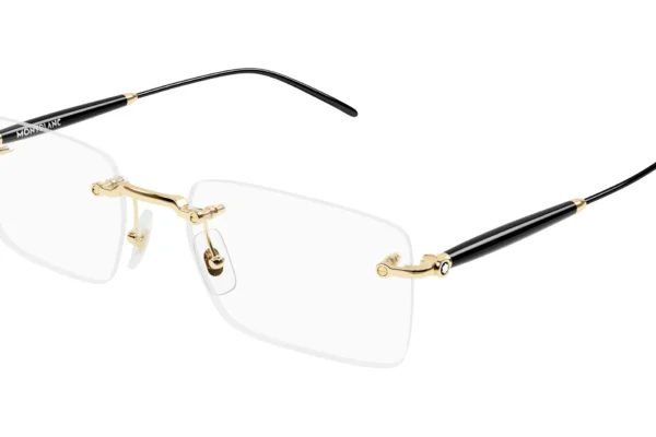 Montblanc MB0411O 001 gold gold transparent