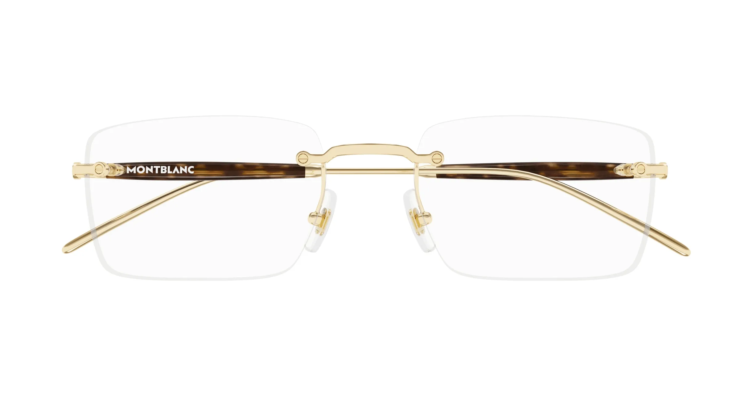 Montblanc MB0411O 002 gold gold transparent