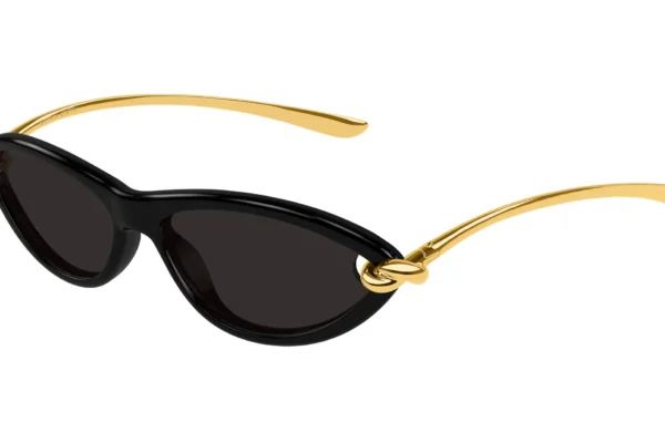 Bottega Veneta BV1390S 001 black gold grey