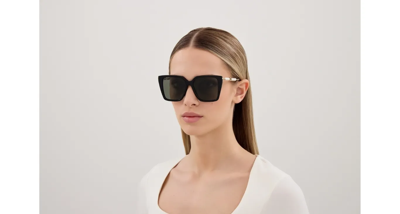 Gucci GG1967S 001 black gold grey - immagine 2
