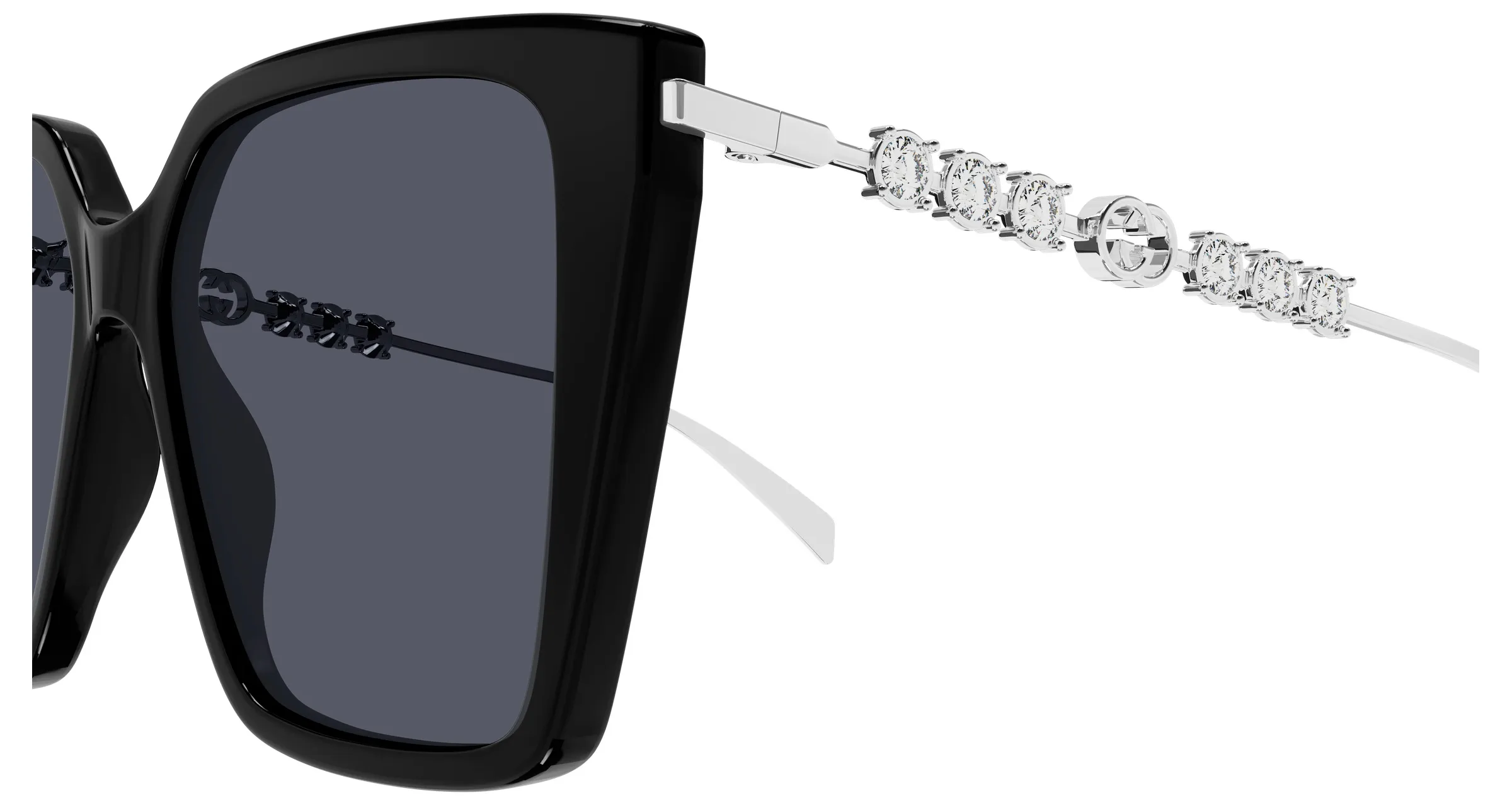 Gucci GG1967S 002 black silver grey - immagine 3