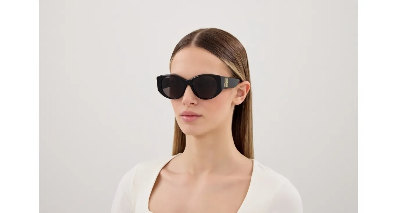 Balenciaga BB0455S 001 black black grey - immagine 2