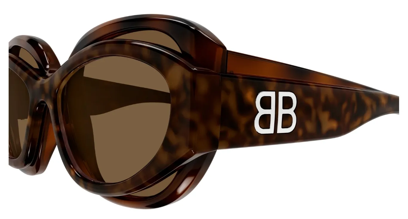 Balenciaga BB0456S 003 havana havana brown - immagine 2