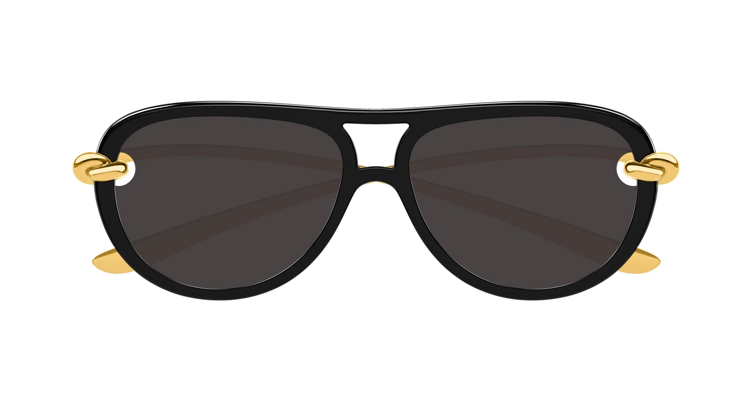 Bottega Veneta BV1418S 005 black gold grey