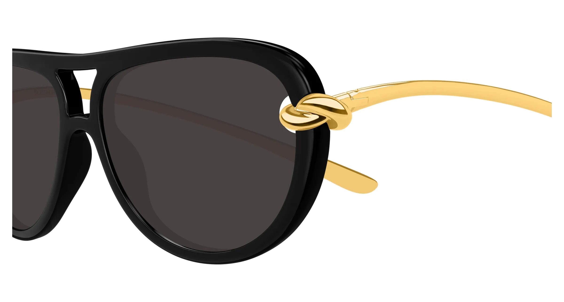 Bottega Veneta BV1418S 005 black gold grey - immagine 2