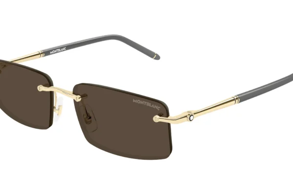 Montblanc MB0443S 005 gold gold brown