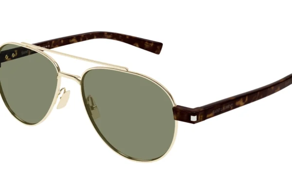 Saint Laurent SL 843 003 gold havana green