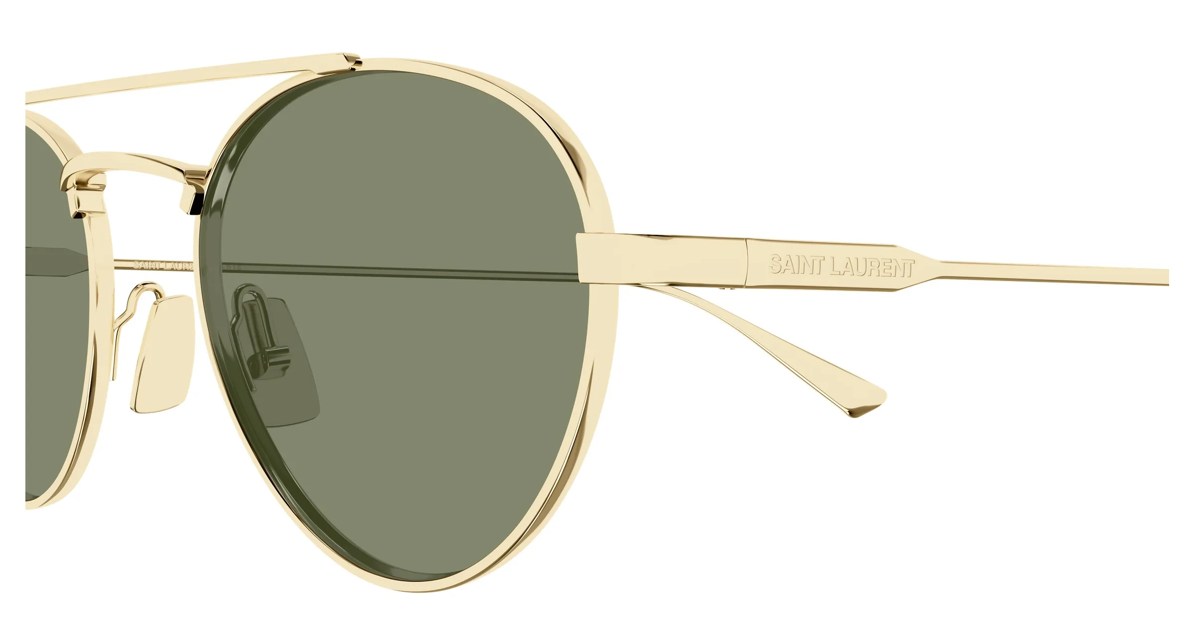 Saint Laurent SL 97 004 gold gold green - immagine 2