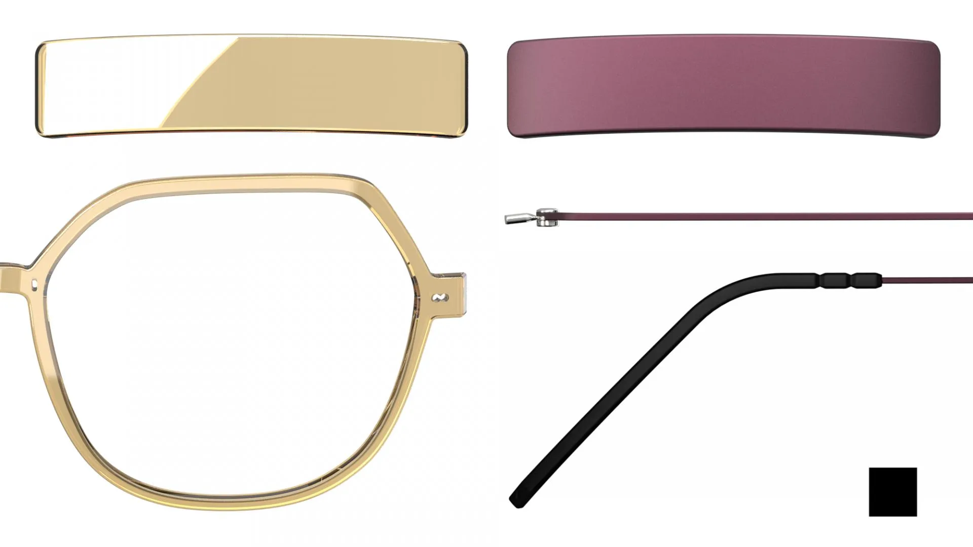 Blackfin Vitra BF1143 VITRA F7-D2 19361803 shiny honey gold - immagine 2